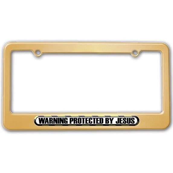 Protected By Jesus License Plate Frame