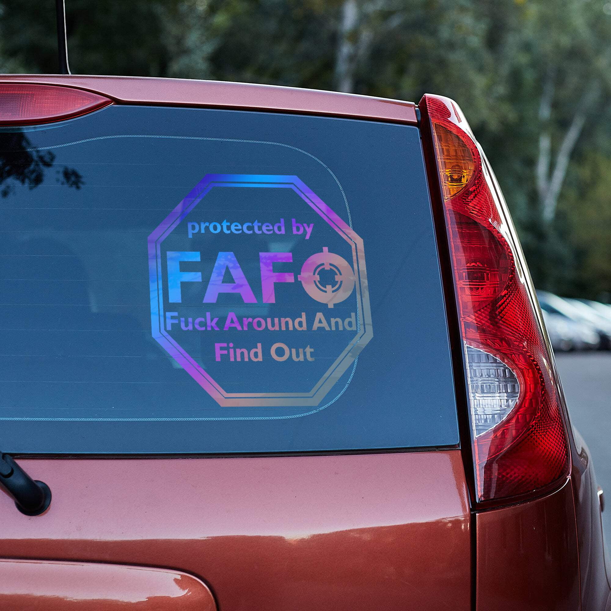 Protected by FAFO- Vinyl decal - Walmart.com