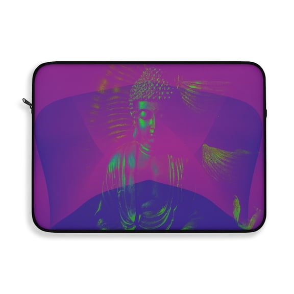 Protected by Higher Standards Laptop Sleeve Abstract Buddha Protective Zipper Case for 15 Inch Laptops
