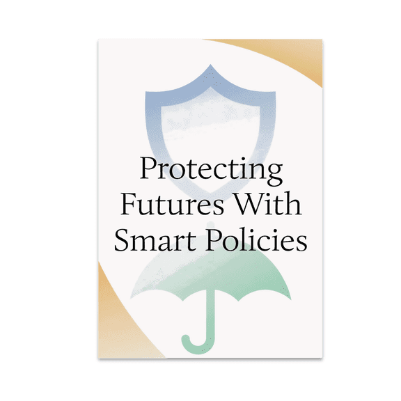 Protecting Futures With Smart Policies - Insurance Agent Decor - 13x19 Poster Print