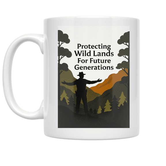 Protecting Wild Lands For Future Generations - Park Ranger Advocate - 11 oz Ceramic Coffee Mug