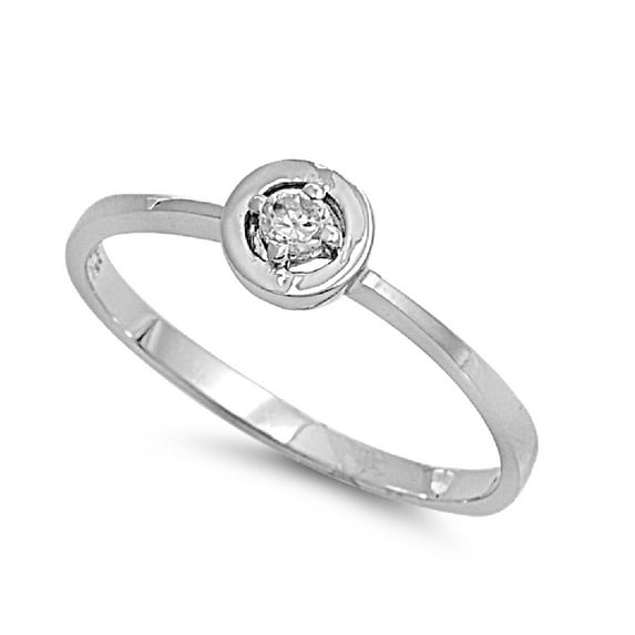 Protection Against The Evil Eye Cubic Zirconia Ring Sterling Silver 925