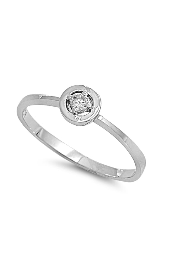 Protection Against The Evil Eye Cubic Zirconia Ring Sterling Silver 925