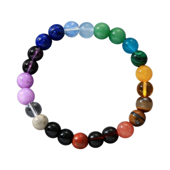 Protection Bracelet for Women Men Healing Stone Energy Shielding Grounding Stress Negative Energy Protection Beaded Stretchy Jewelry Gift