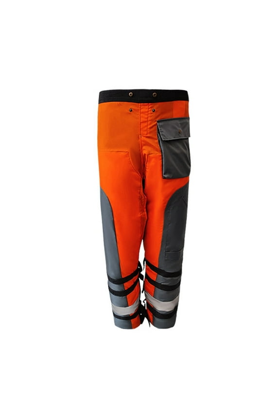 Protection Chainsaw Pants for Cutting/Logging Tasks Versatile Use Protection Adjustable Waist Belt Chainsaw Pants M,1 * Protective Chainsaw Pants,Orange & Gray