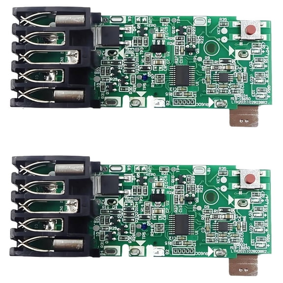 Protection Circuit Board (PCB) for Milwauk M18 18V Batteries Replacement BMS Module for 1.5Ah, 2.0Ah, 3.0Ah, 4.0Ah, 5.0Ah & 9.0Ah Models (Battery Not Included, 2-Pack)
