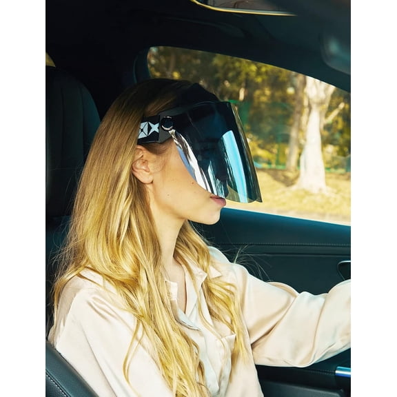 Protection Face Shield, Unisex Facial Sun Visor for Men Women Outdoors Sports Driving, UPF 70+,Caps with Visors