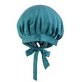 thumbnail image 1 of Protection Hair Bath Hat qinhaie Soft Satin Bonnet for Sleeping, Double Layer or Large Long Hair Cap for Women with Curly Hair Braids, Breathable Night HeadwrapDouble Layer Green One Size, 1 of 6