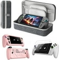 thumbnail image 1 of Protection Kit for 3 Set for ROG Xbox Ally X/ROG Xbox Ally, Carrying bag*1+Silicone Protective*1+Protective Film*2，Comprehensive Protection (Pink), 1 of 12