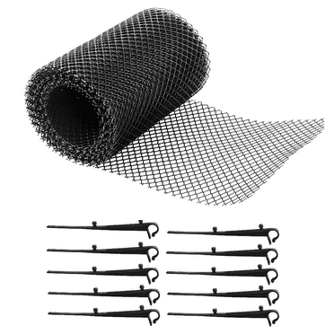 Protection Net Earth Tones Anti-falling Mesh Strainer Roof Gutter Plastic Guard Sink (600X15cm)