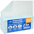 thumbnail image 1 of Protection Plus Polymer Disposable Underpads, 23" x 36", Green, 10 Per Bag, Case Of 15 Bags, 1 of 2