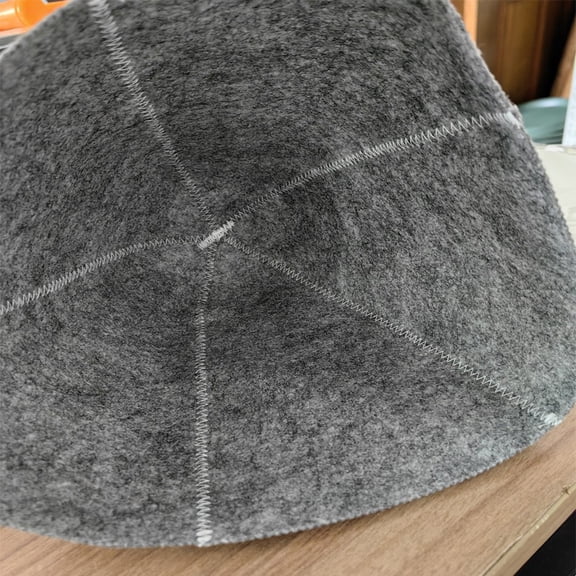 Protection Soft Solid Hat Felt Wool Cap Felt Shower Cap Anti Heat Cap Sauna Hat Smile Home
