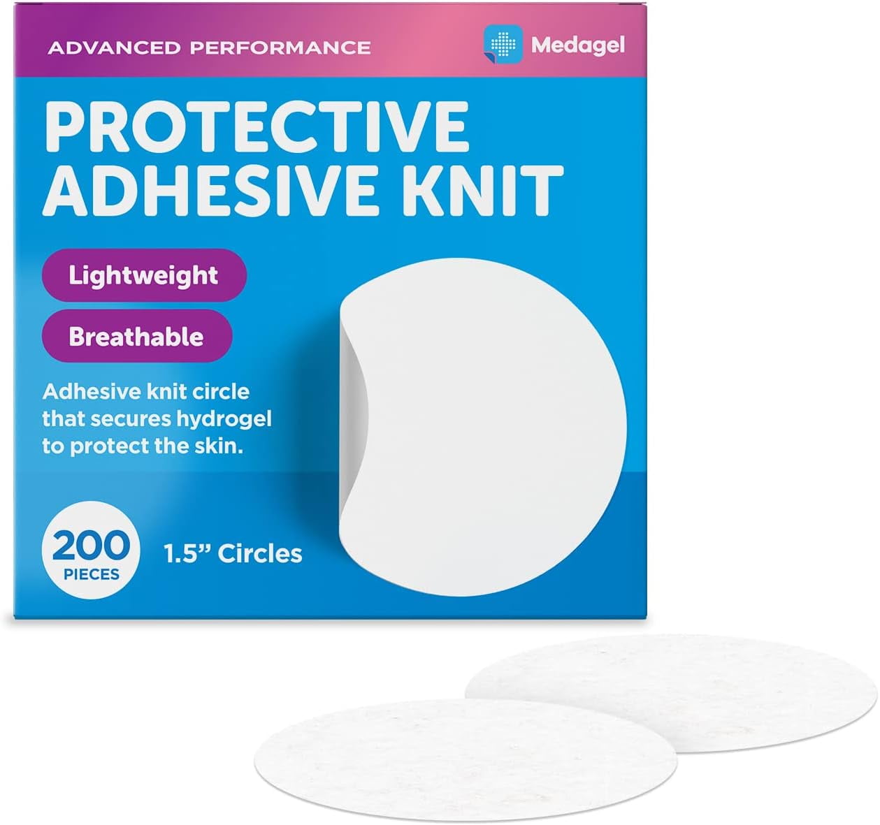 Protective Adhesive Knit Medical Tape Secure Hydrogel Pads & Hexagels