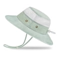 thumbnail image 1 of Protective Baby Bucket Sun Hat With UPF 50+ Protection Adjustable Infant Summer Beach Hats For Boy & Girl Breathable Toddler Swim Pool Play Sunhat With Wide Brim 0-12 Months Light Grey XS, 48 CM, 1 of 5