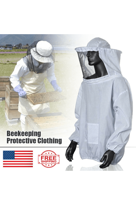 Protective Beekeeping Jacket Veil Overalls | Beekeeping Cap Sleeves Beekeeper Suit, Beekeeping Bee Jacket