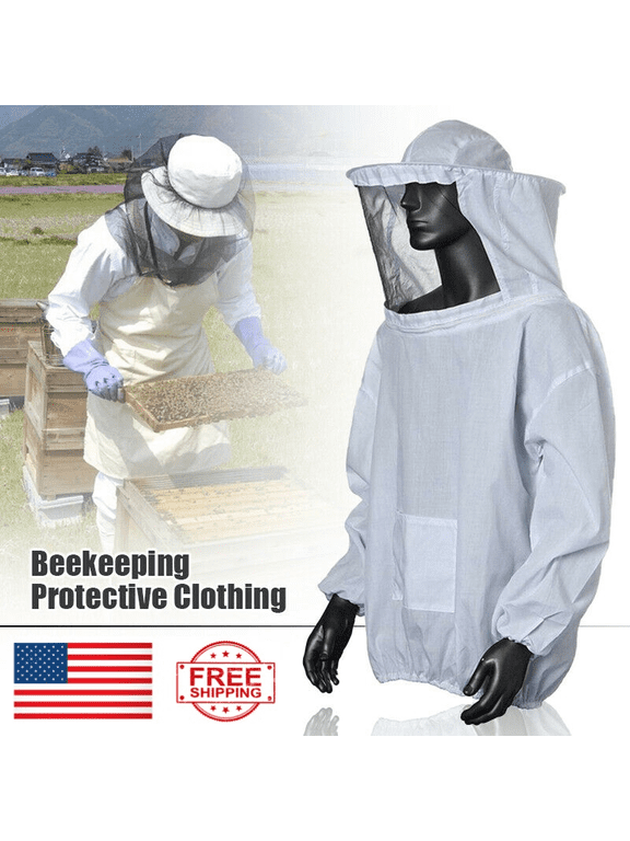 Protective Beekeeping Jacket Veil Overalls | Beekeeping Cap Sleeves Beekeeper Suit, Beekeeping Bee Jacket
