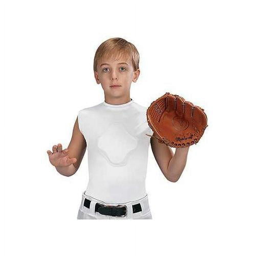 Protective Body ShirtColorWhite,SizeYouth Extra Small
