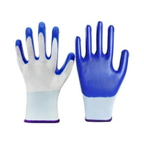 Protective Butyl Rubber Gloves - Oil/Alkali Resistant, Latex Coated, Medium Size, for Gardening/DIY, Grip/Hand Protection