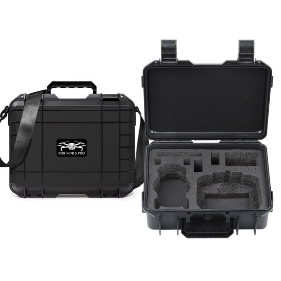 Protective Carrying Case for DJI Mini 5 Pro,Shockproof Hard Storage Box with Shoulder Strap, Organizer for Drone,Carry Case for RC2/RC-N3 Remote Control Drone Accessories Holder for Mini 5 Pro