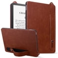 thumbnail image 1 of Protective Case for 6.8" Amazon Kindle Paperwhite 11th Generation 2021 Released, PU Leather Slim Lightweight Stand Hand Strap  Anti-Scratch Case Cover for Kindle Paperwhite 2021 6.8 Inch, Brown, 1 of 7