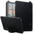 thumbnail image 1 of Protective Case for 7" Amazon Kindle Paperwhite (12th Generation) 2024 Release/ Kindle Colorsoft, PU Leather Slim Lightweight Stand Hand Strap Shockproof Anti-Scratch Cover, Black, 1 of 7