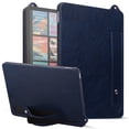 thumbnail image 1 of Protective Case for 7" Amazon Kindle Paperwhite (12th Generation) 2024 Release/ Kindle Colorsoft, PU Leather Slim Lightweight Stand Hand Strap Shockproof Anti-Scratch Cover, Blue, 1 of 7