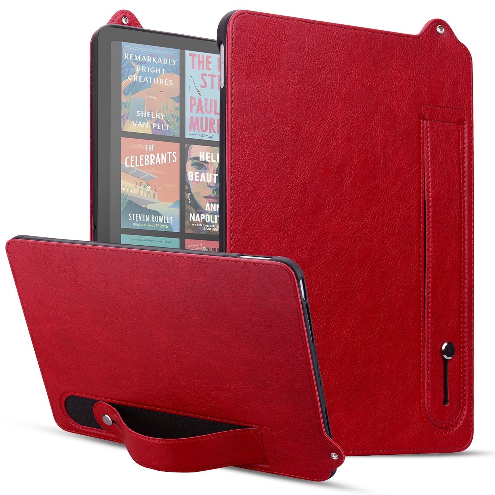 Amazon Kindle 本体 レッドレザーカバー付き Amazon.co.jp: 【Kindle Paperwhite 第12世代・Kindle Colorsoft