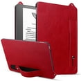 thumbnail image 1 of Protective Case for Amazon Kindle Scribe 10.2" 2022/2024, Premium PU Leather Slim Lightweight Stand Hand Strap Shockproof Anti-Scratch Case Cover for Kindle Scribe 10.2 Inch, Red, 1 of 7