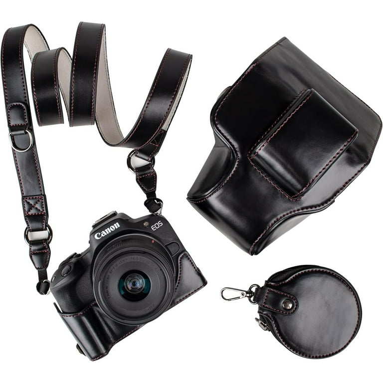 Protective Case for Canon EOS R50/R100 Camera and 18-45mm Lens, PU