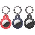 thumbnail image 2 of Leather Keychain Holder Case Compatible With Apple AirTag, Cute 2 of 12