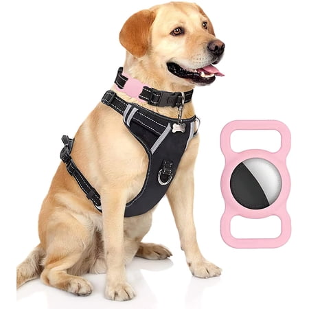 Protective Case Compatible for Apple AirTag, GPS Tracking Dog Cat Collar Accessories Pet Loop Holder, Silicone Protective Case Lightweight Soft Anti-Scratch Anti-Lost