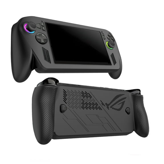 Protective Case Compatible for Rog Xbox Ally X, Soft Silicone Gaming Console Shell Full Coverage Protection Cover Sleeve Handheld Game Console Storage Case with Joystick Caps(Case Only)