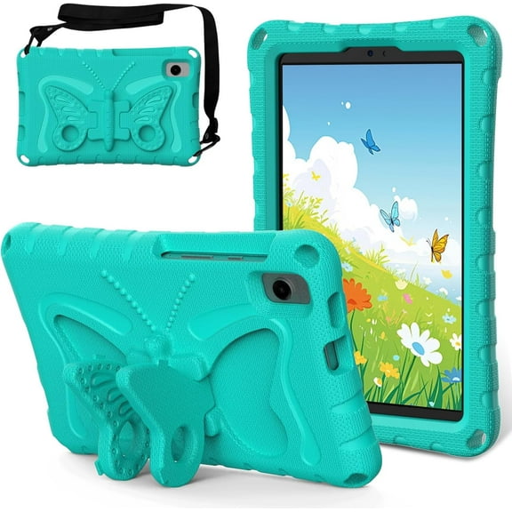 Protective Case Compatible with Samsung Galaxy Tab A 8.0 Inch Case 2019 SM-T295/T290, for Galaxy Tab A 8.0 2019 Case Light Weight EVA Rugged Shockproof Protective Cover with Shoulder Strap Stand Cover