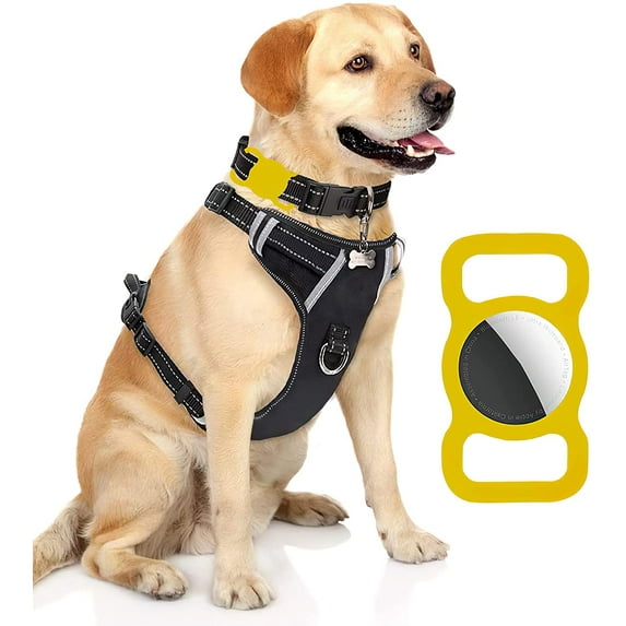 Protective Case Compatible for Apple AirTag, GPS Tracking Dog Cat Collar Accessories Pet Loop Holder, (2Pack)