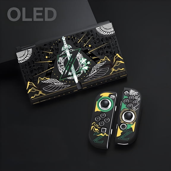 Protective Case Compatible with Nintendo Switch Oled, TPU Case Accessory for Switch Console and Grip Joy-Con, Switch Protector, Legend of Zelda
