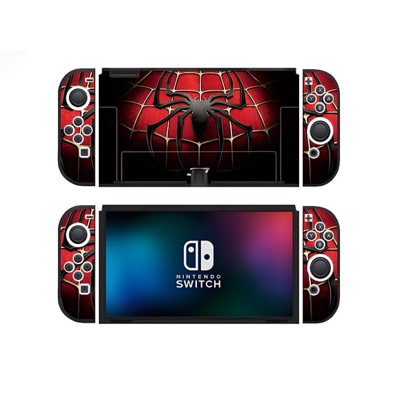 Protective Case Compatible with Nintendo Switch Oled, TPU Case Accessory for Switch Console and Grip Joy-Con, Switch Protector, Spider