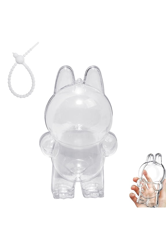 Protective Case Cover for Standing - Crystal-Clear Hard Display Box with Keychain & Dustproof Cover, Dustproof Scratch-Resistant Portable Hanging Case for Standing(No Doll)