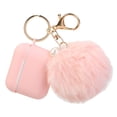 thumbnail image 1 of Protective Case Cover for Airpods Pro Charging Case, Upgraded Air Pods 3 Silicone Case Skin Newest with Soft Cute Fur Ball Pom Pom Keychain Kit, 1 of 9