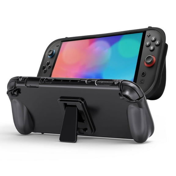 Protective Case Fit for Nintendo Switch 2, TSV Dockable TPU Grip Protective Cover Case with Ergonomic Hand Grip Fit for Nintendo Switch 2 Console and Joy-Con Controller
