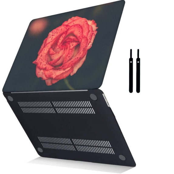 Protective Case Hard Cover for 2019 2020 Release MacBook Pro 16" with Touch ID Type C Cable Tie Model: A2141 Red series 0672