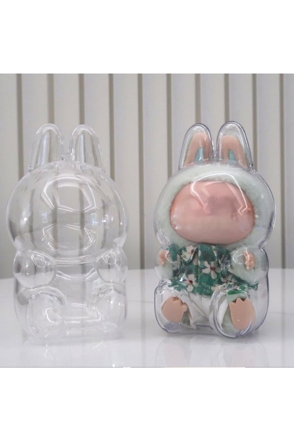 Protective Case , High Clear Case Cover Have A Seat, Acrylic Display Box with Keychains (Doll Not Include)