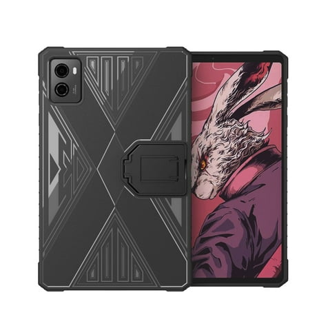 Protective Case for Lenovo Legion Y700 2023 with Stand, Gaming Tablets Sleeve Shockproof Impact Resistant Flexible Cover, Anti-Scratch TPU Protection Shell with Air Cushion Corner