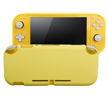 Protective Case for Nintendo Switch Lite, Liquid Crystal Glitter Bling Soft TPU Cover with Shock-Absorption and Anti-Scratch Protective Case for Nintendo Switch Lite(Yellow)