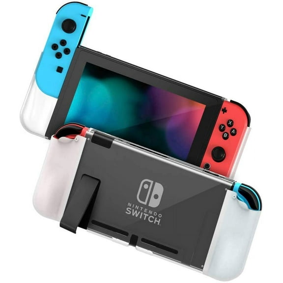 FCD Protective Case for Nintendo Switch, Anti-Slip Nintendo Switch Accessories Cover Grip, White/Blue