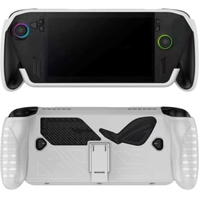 Protective Case for ROG Xbox Ally for Ally X, Gaming Console TPU Replacement Shell Skin Handheld Game Machine Housing Cover Back Plate with Stand(Case Only) (White)