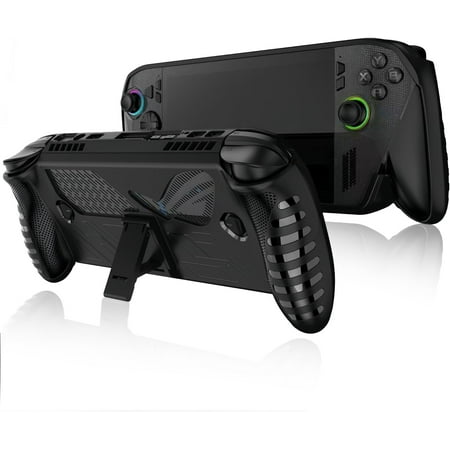 Protective Case for ROG Xbox Ally/ROG Xbox Ally X, with Stand,Full Protection,Shock-Absorbing and Anti Drop Protection, Anti-Slip, TPU Cover for ROG Xbox Ally/ROG Xbox Ally X,Black