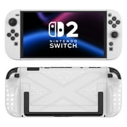 Protective Case for Nintendo Switch 2 (2025), Dockable Switch 2 Case Protector, Full Protection & Anti-Scratch & Ergonomic Design (White)
