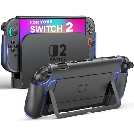 EUROA Switch 2 Protective Dockable Case for Switch 2 Console & JoyCon with Anti-Scratch, Switch 2 Accessories