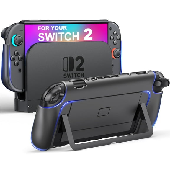 EUROA Switch 2 Protective Dockable Case for Switch 2 Console & JoyCon with Anti-Scratch, Switch 2 Accessories