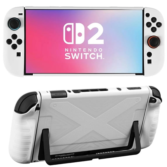 Protective Case for Nintendo Switch 2, Ultra-Thin Dockable Hard Shell Cover with Full Protection, Supports Stand Use and Charging Dock for Switch 2